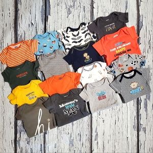 CARTERS GERBER Bodysuits Size Newborn NB   16 Bodysuits